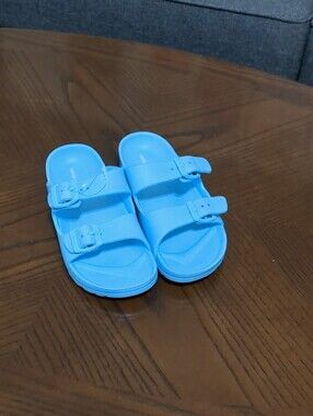 UNIONBAY Bright Blue Double-Buckle Kids Sandals